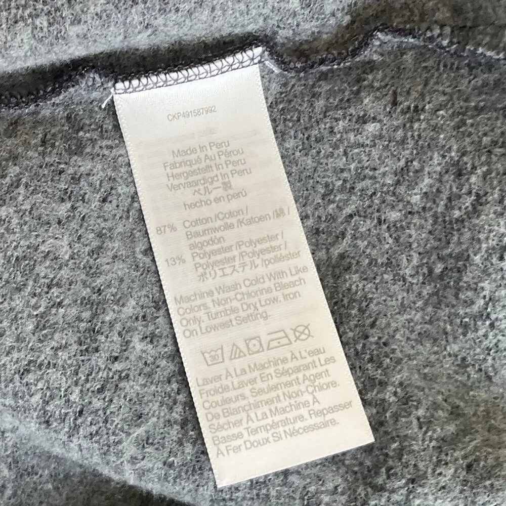 Madewell Puff-Sleeve Sweatshirt Tee Blue Size XXS oversized - Picture 9 of 9